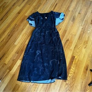 Pin up girl clothing witchy cape dress